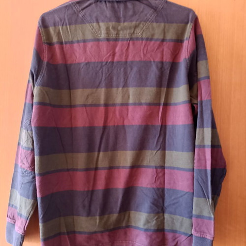 Blue Harbour (Marks & Spencer) long-sleeve striped shirt like new, size M