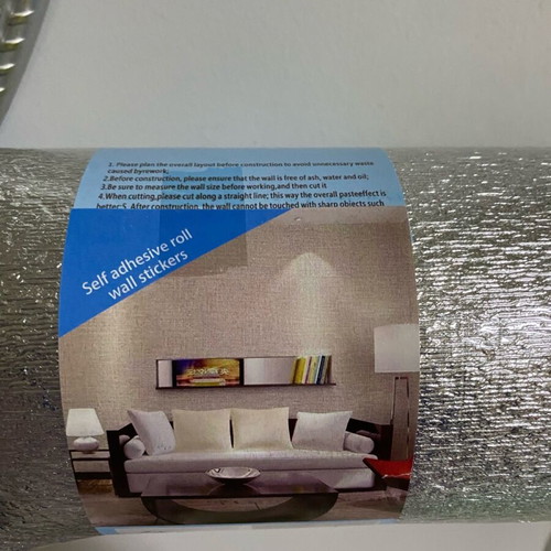 White self-adhesive wallpaper new