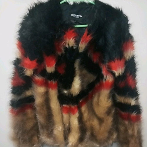 BSB faux fur new, size 42, multicolor