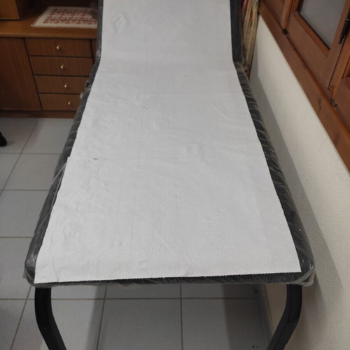 Professional Examination Bed with Anti-Slip Footstool like new, black