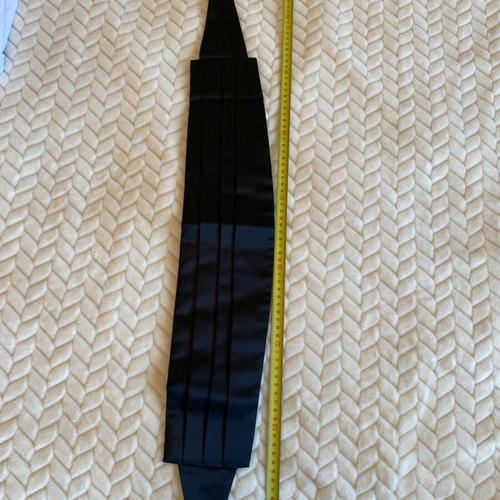 Satin black belt for men's formal suit new