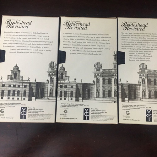 Brideshead Revisited box 1 2 3 used, English edition without subtitles