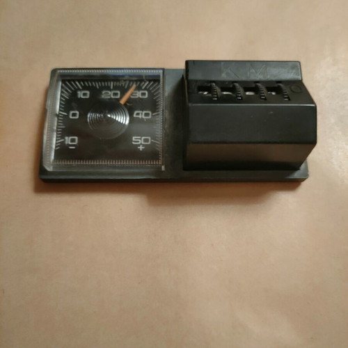 Vintage odometer and thermometer used with magnet