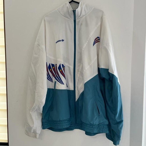 Adidas Stefan Edberg Track Jacket full zip vintage 90s used size large