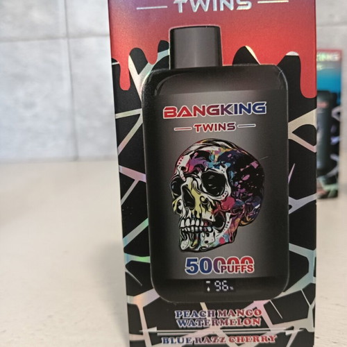 Bangking Twins Disposable Vape 50,000 Puffs with Digital Display like new