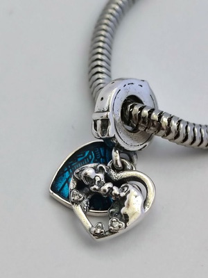 Charm Disney Lady & the Tramp Heart silver S925 new