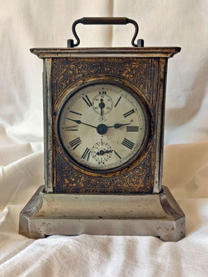 Junghans vintage mechanical mantel clock with musical mechanism, used