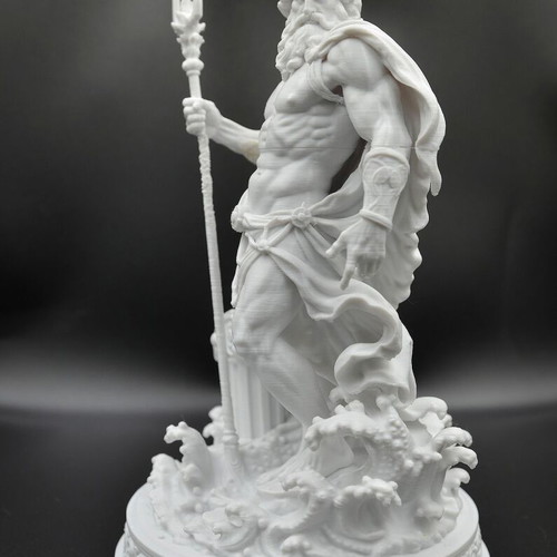 Poseidon 3D printed statue new, premium PLA