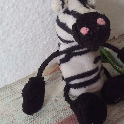 Moses finger puppet zebra plush toy like new