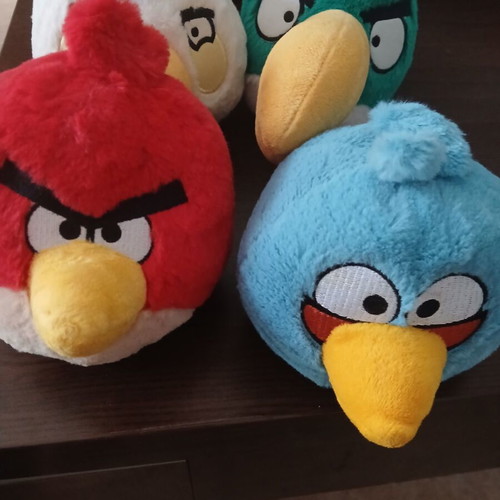 AngryBirds plush toys like new, original collectible set