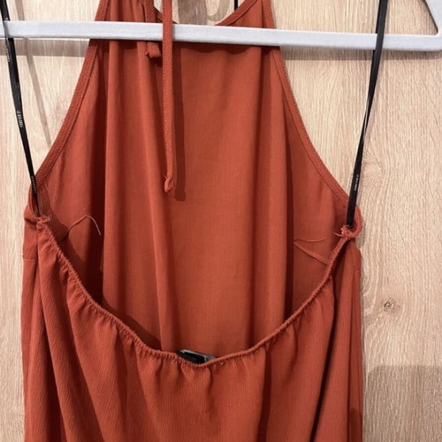 Forever 21 orange jumpsuit size M like new