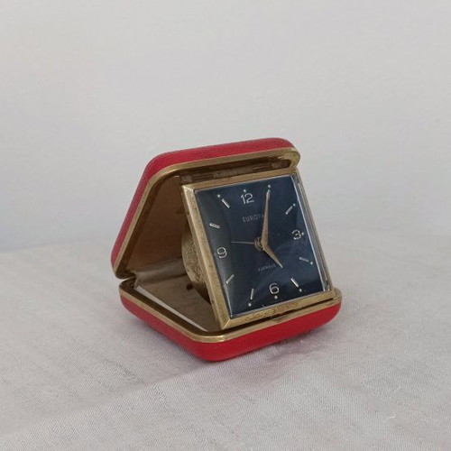 Europa travel clock used, German