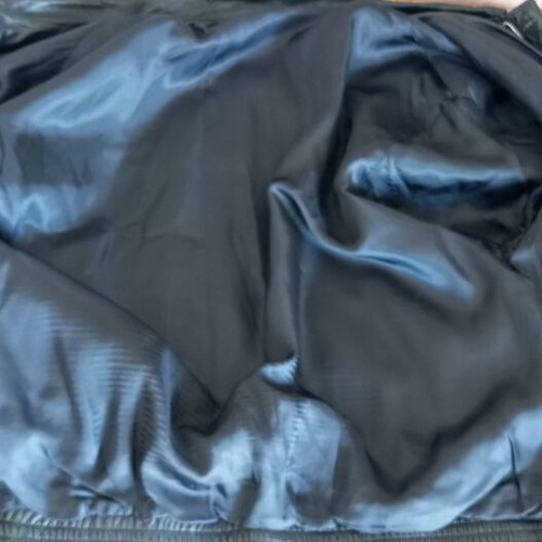Skins leather jacket black size 52 like new
