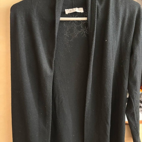 Jazz cardigan black like new, soft with open front