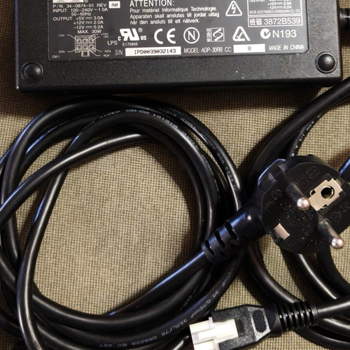 Cisco ADP-30RB power adapter used, 5V/3A 12V/2A 30W
