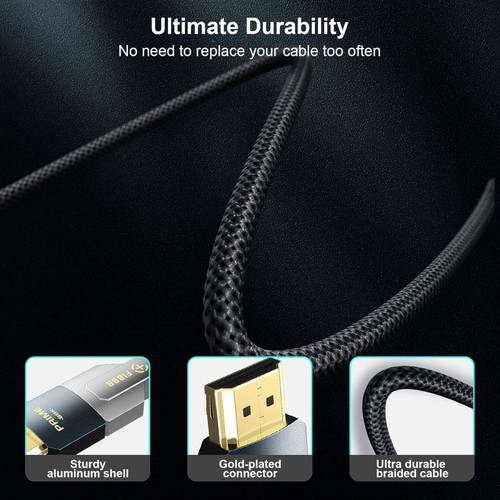 Fibbr 8K Fibre Optic HDMI 2.1 Cable 10M 48Gbps new
