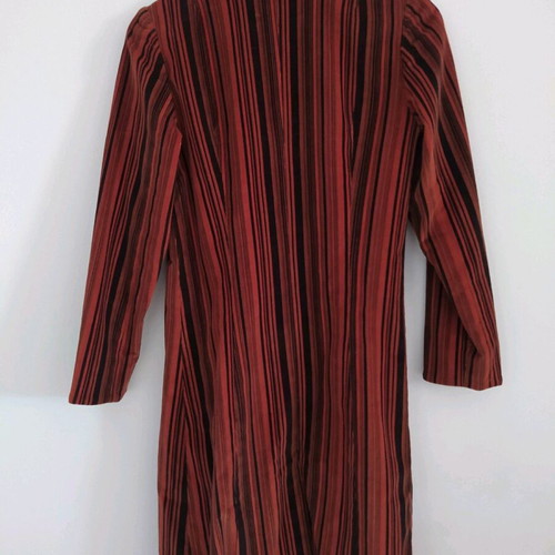 Handmade striped corduroy autumn coat like new, size S