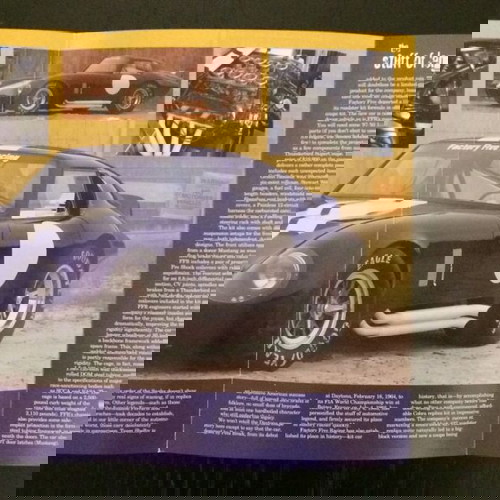 Factory Five Racing Information Package 1998 like new, brochure magazine