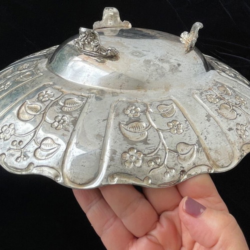 Silver-plated heirloom platter used in good condition
