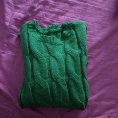Achilleas Accessories knitted sweater new, green, size M-L