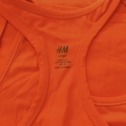 H&M sports t-shirt orange size S like new