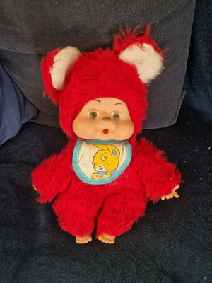 Zavolaki El Greco vintage red plush bunny used