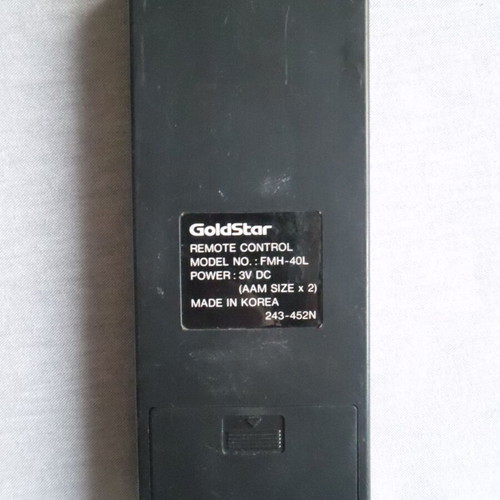 GoldStar FMH-40L remote control used for audio systems