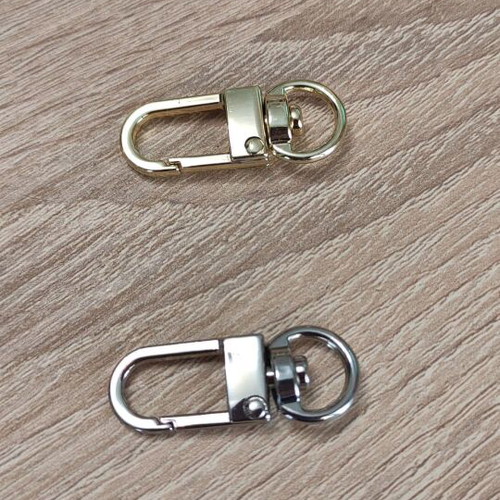 Metal parrot hook 1 cm new, set of 12 pieces