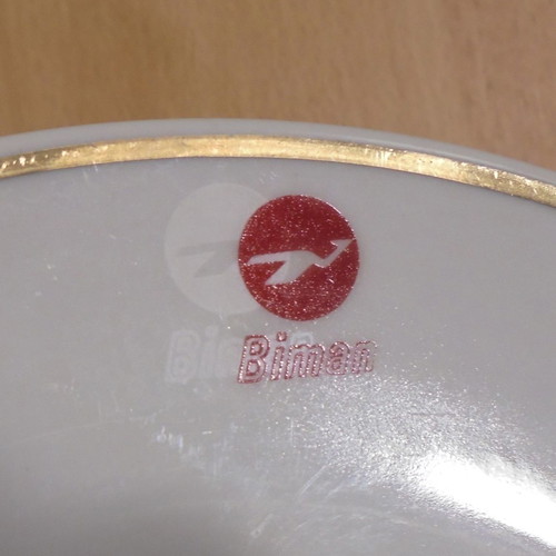 Biman Bangladesh Airlines old promotional ceramic plate used