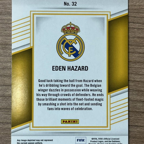 2022-23 Panini Donruss Elite FIFA Soccer Card Eden Hazard orange /30 like new