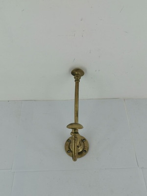 Brass coat hooks used, heavy vintage 1890