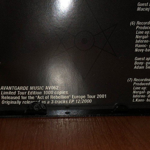 Behemoth Antichristian Phenomenon CD used, limited edition 1/1000