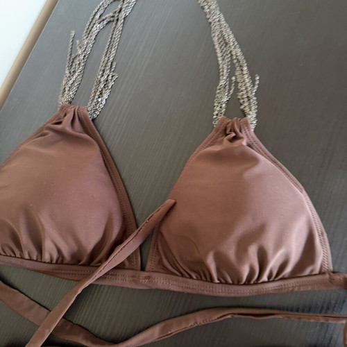 Brown bikini set used, size medium/large with padding