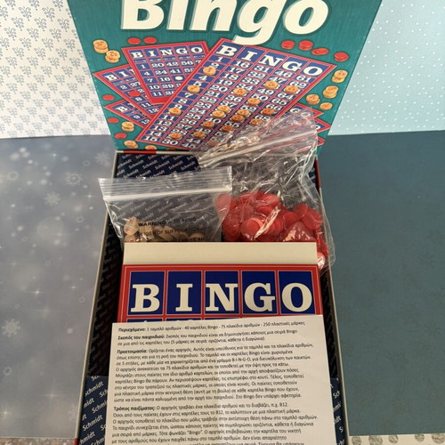 Bingo Schmidt Classic Line board game with wooden chips new