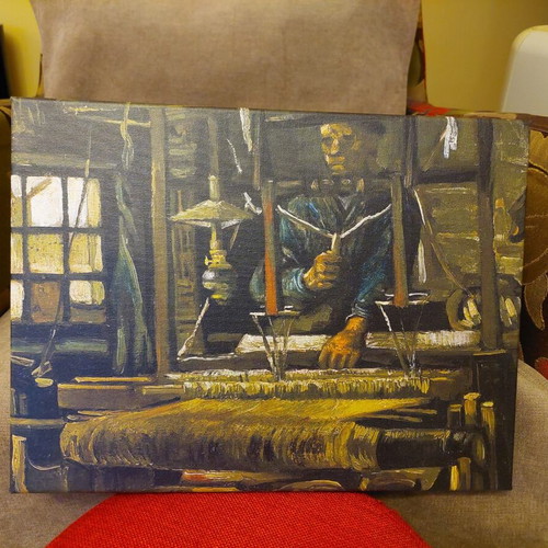 Vincent van Gogh A Weaver's Cottage canvas print new 40x30cm