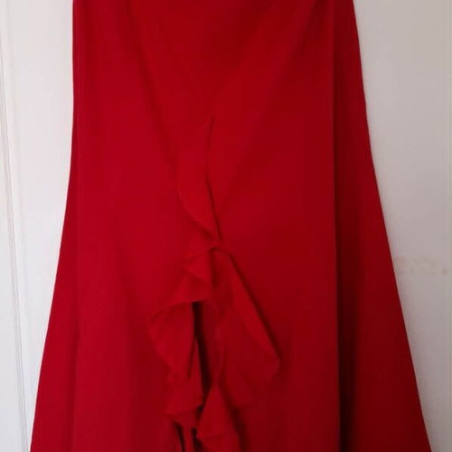Raxevsky red maxi skirt new, size L