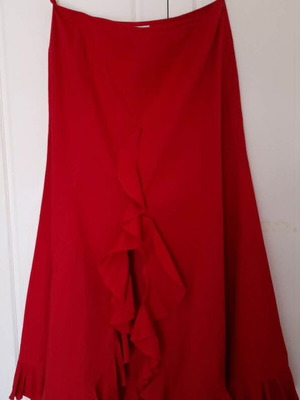 Raxevsky red maxi skirt new, size L