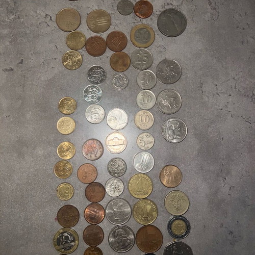 Various old coins used from different countries