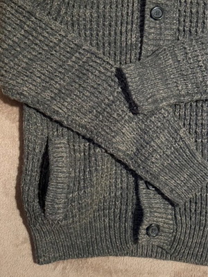 Men's knitted cardigan Nazareno Gabrielli grey like new, size L