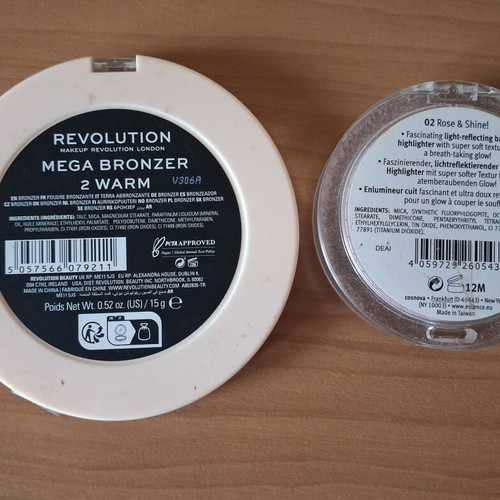 Revolution Mega Bronzer No2 Warm and Essence Baked Highlighter new