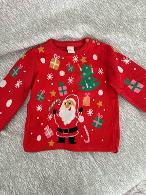 Μπλούζα Χριστουγεννιάτικη H&M πουλόβερ 3-4 ετών 104 εκ μεταχειρισμένη
