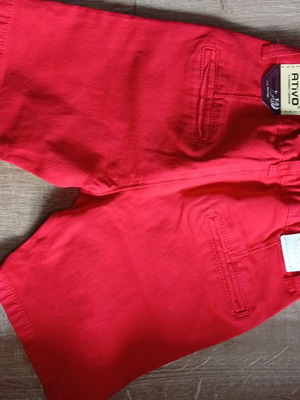Bermuda shorts for boys red new, age 2-3 years