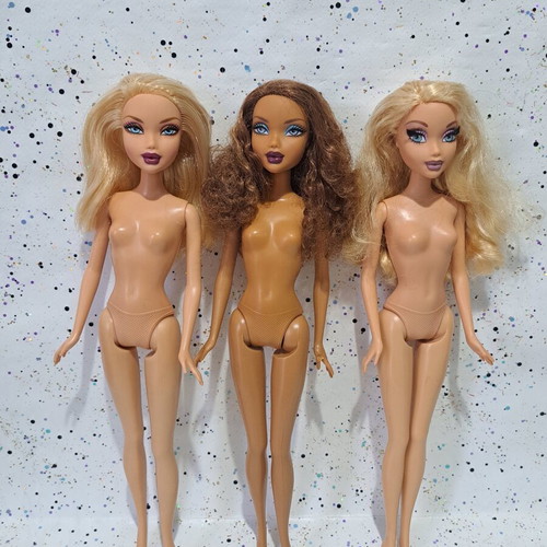 My Scene dolls lot of 3 used with flaws