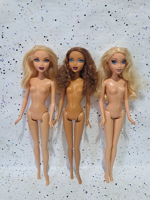 My Scene dolls lot of 3 used with flaws