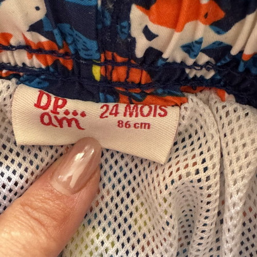 Dpam swim shorts like new, 86 cm, blue and orange