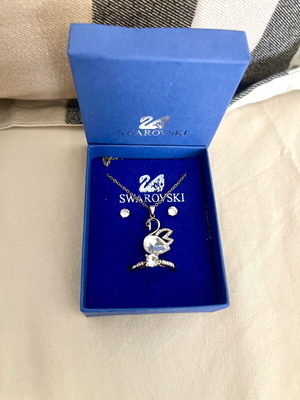 Σετ κοσμημάτων Swarovski κολιέ σκουλαρίκια και μονόπετρο καινούργιο