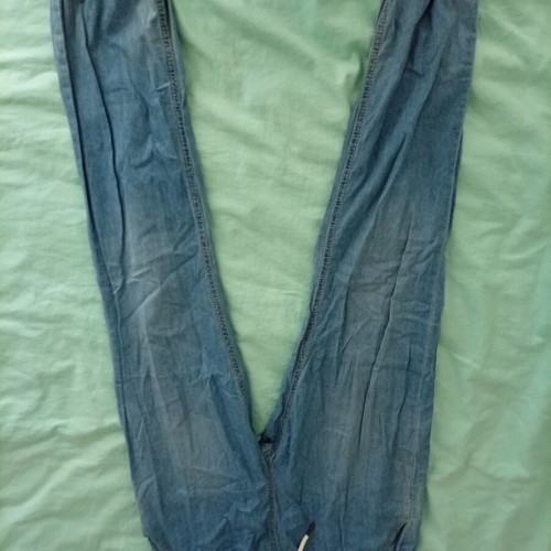 Terranova fabric pants size L like new, blue, summer