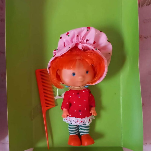 Strawberry Shortcake Lyra doll new with polka dot dress and poster