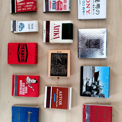 Foreign matchboxes used, collection of 32 pieces from 60s-80s