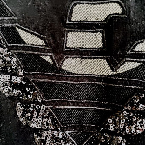 Emporio Armani black T-shirt like new with EA7 logo and eagle details